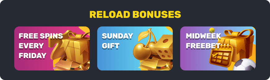Rocketplay Reload Bonuses